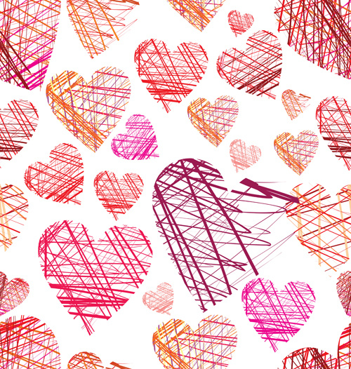 interweave hearts vector 