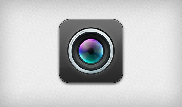 iOS lens icon psd