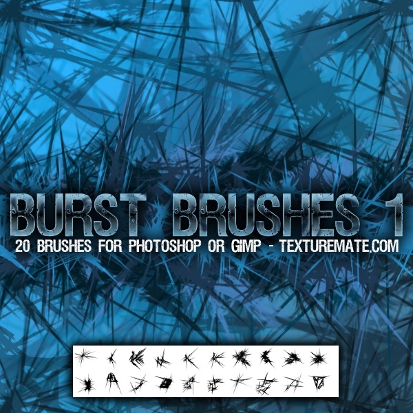 Jagged Ice Burst Brushes