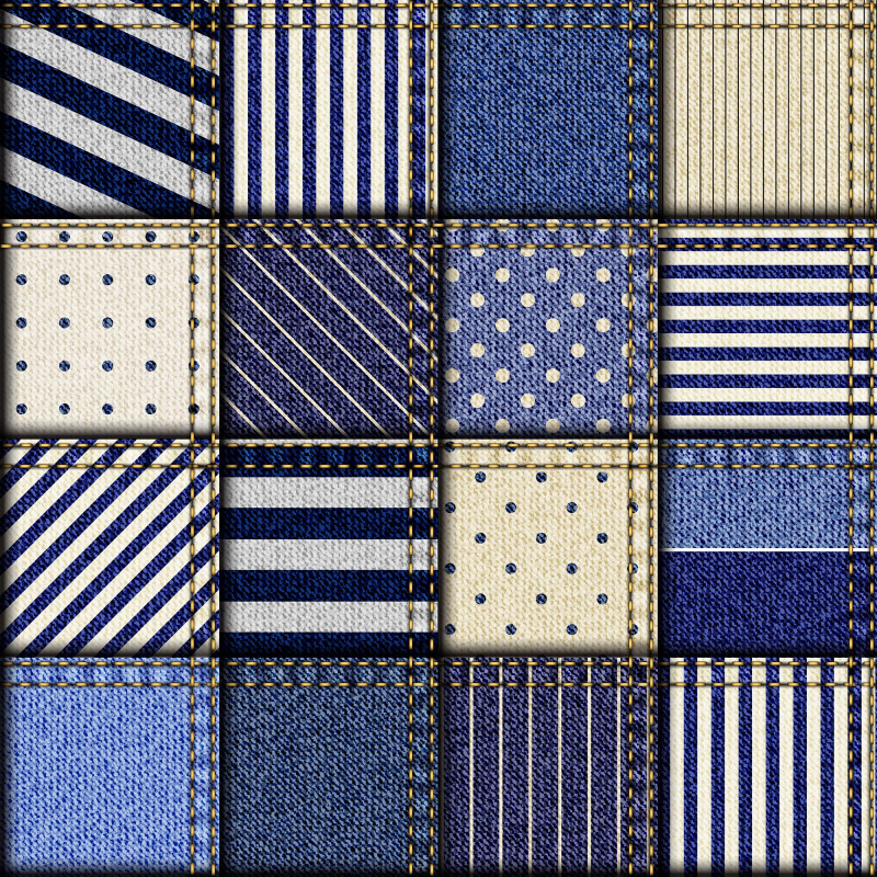 jeans texture pattern elements realistic plain striped dots decor