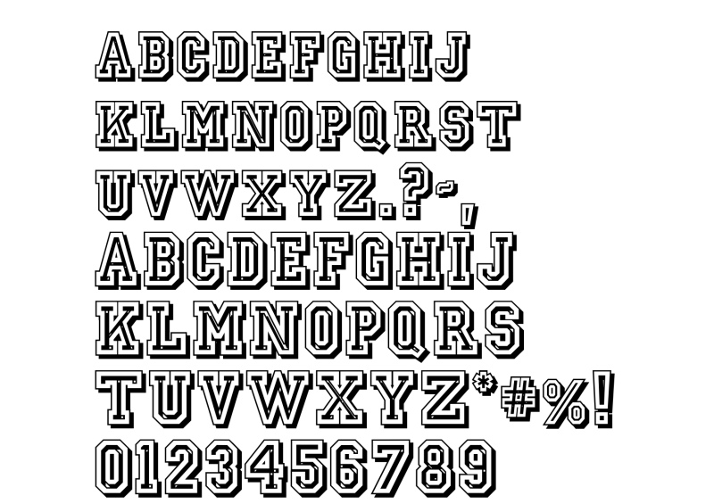 Walter Cunningham Arbitraje definido Jersey font free download 5 truetype .ttf opentype .otf files