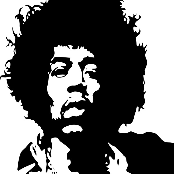 Jimi Hendrix Free vector in Open office drawing svg ( .svg ) vector ...