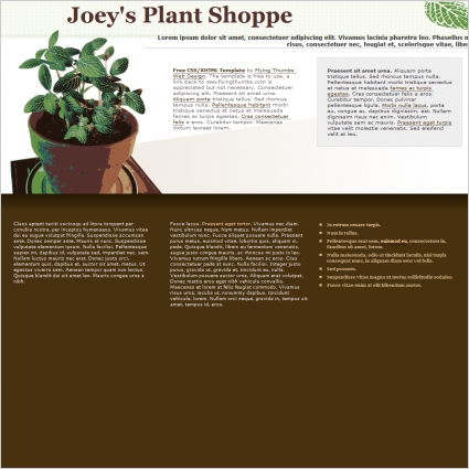 Joeys Plant Shoppe Template