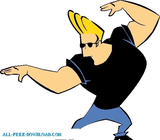 Johnny bravo 015 Free vector in Encapsulated PostScript eps ( .eps ...