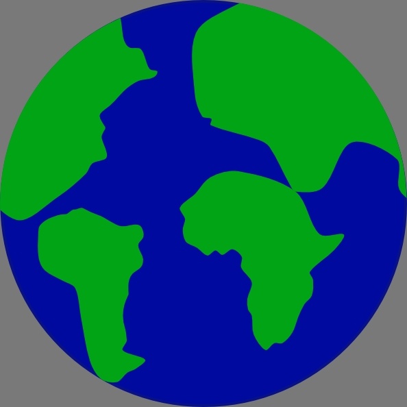 Jonadab Earth With Continents Separated clip art