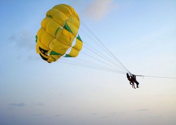 jumping man parachute