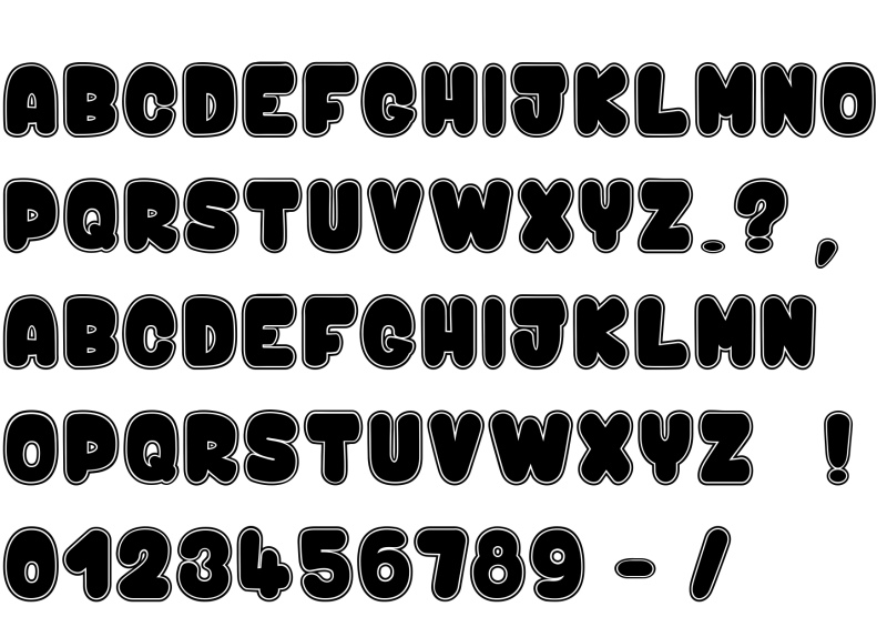 Kaboom & Bang Font in truetype .ttf opentype .otf format free and easy ...