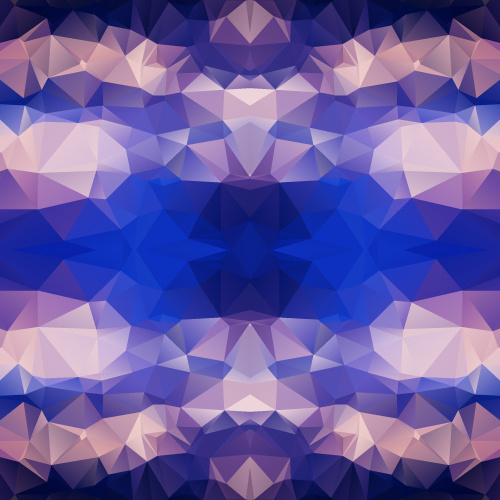 kaleidoscope geometric shapes background vector