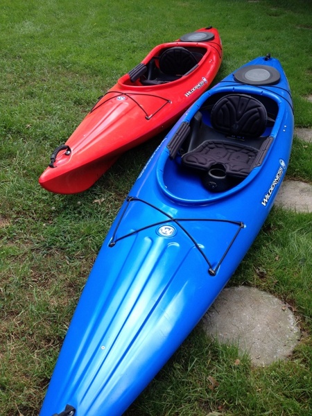 kayak boat red