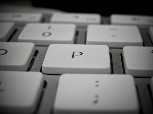 keyboard p letter