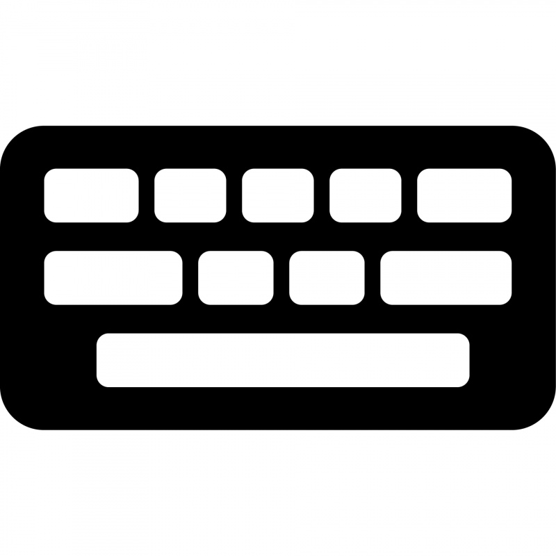 keyboard sign icon flat contrast geometric decor 