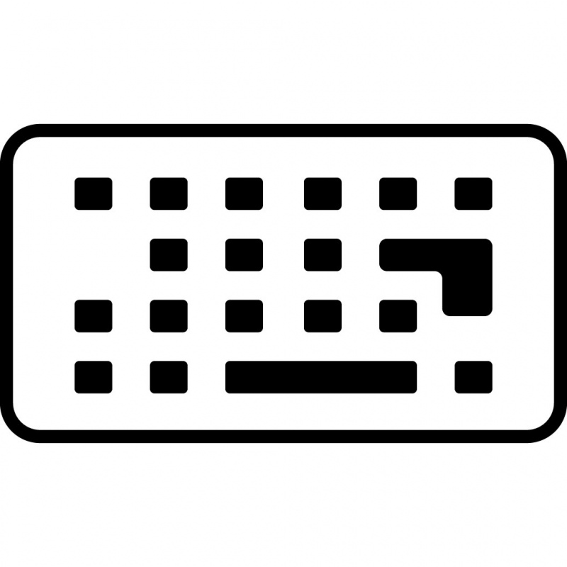 keyboard sign icon flat contrast geometric sketch