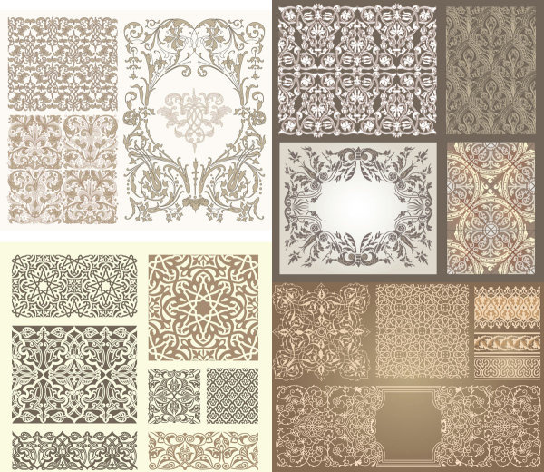 kinds background with decorative pattern vector