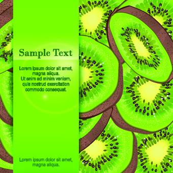 kiwi fruit background vector graphic