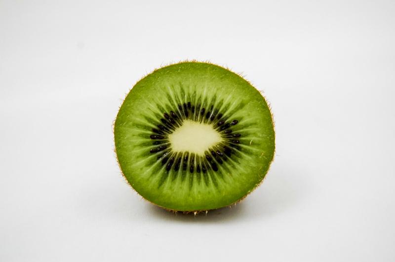 kiwi slice backdrop picture realistic closeup 