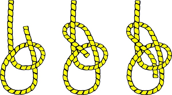 Knot Illustration (bowline) clip art Free vector in Open office drawing svg ( .svg ) vector ...
