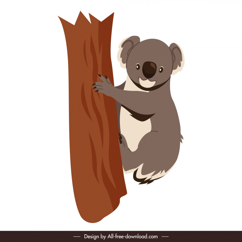 koala animal icon cute cartoon outline