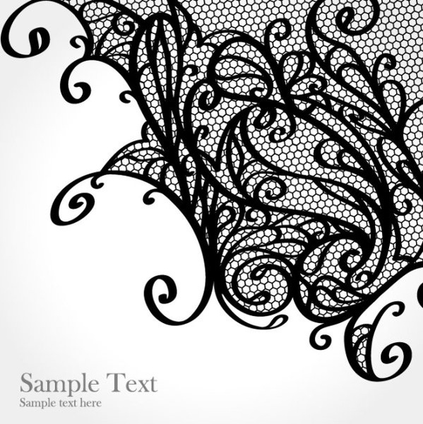 lace pattern background 01 vector 