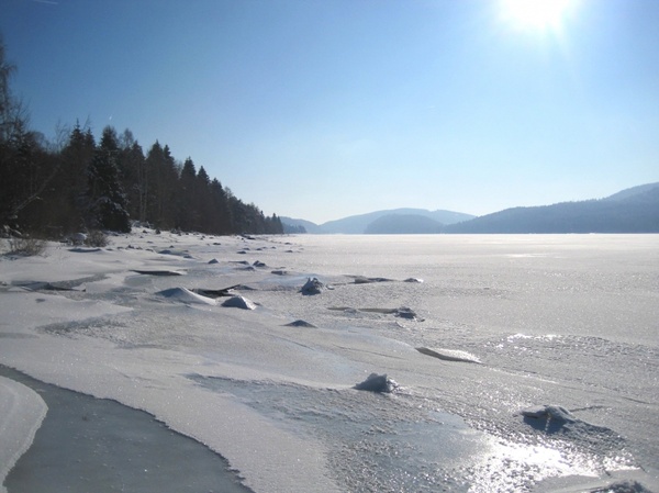 landscape winter lake