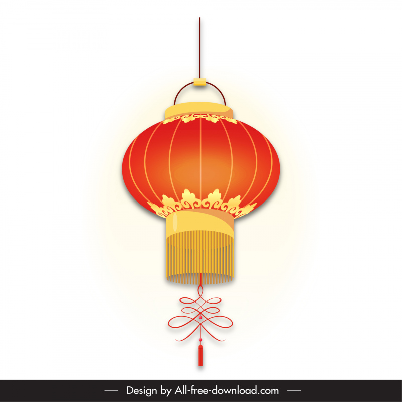 lantern china icon elegant flat classical design 