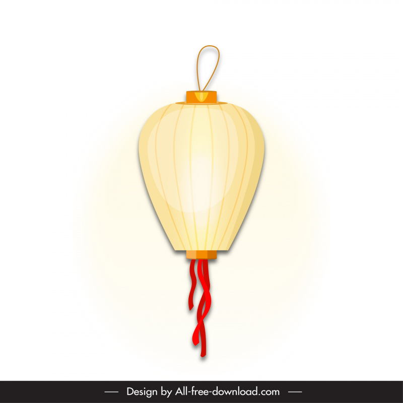 lantern icon elegant classical design 