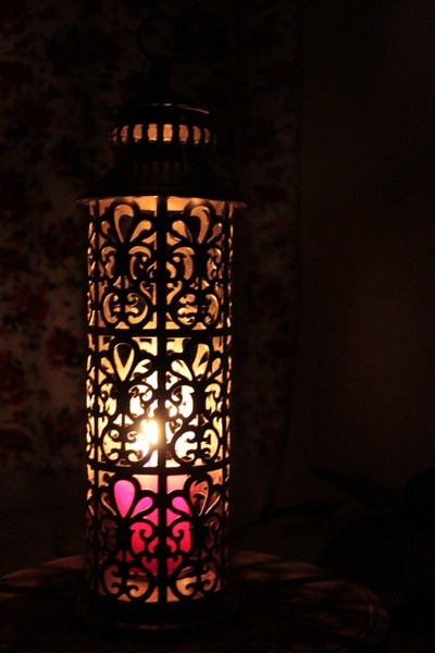 lantern illuminated lantern candle