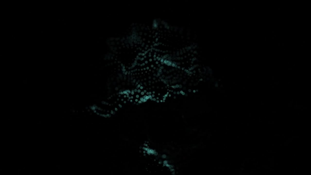 laser light effect with human portrait