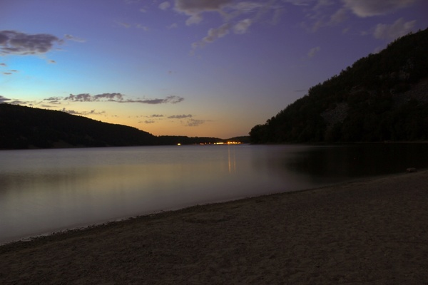 last light of dusk at devil039s lake state park wisconsin 