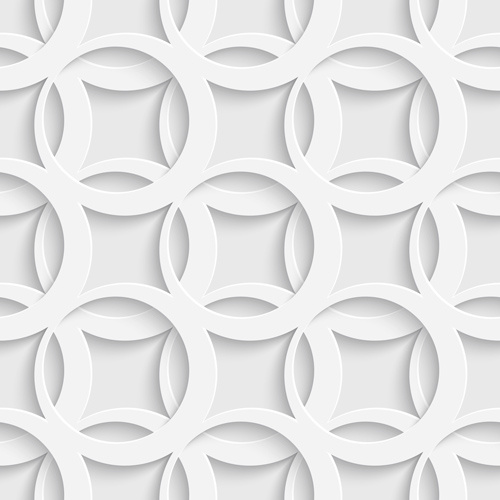 layered white vector seamless pattern