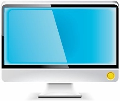 LCD Monitor Vector