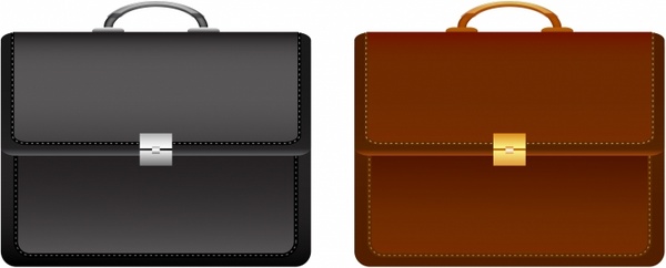 Leather brief case