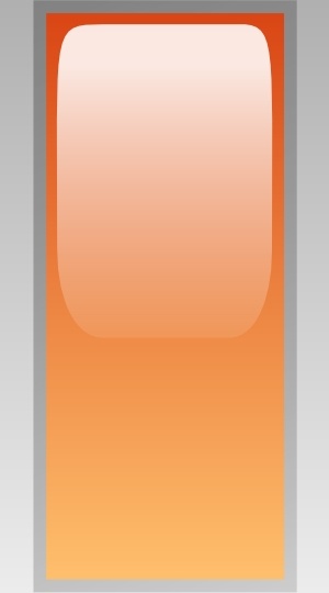 Led Rectangular V (orange) clip art