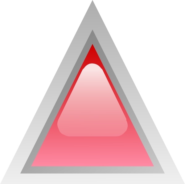 Led Triangular 1 (red) clip art