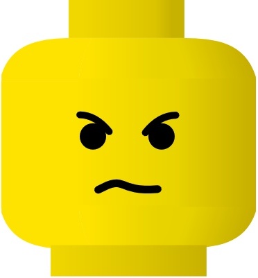 Lego Smile Angry clip art
