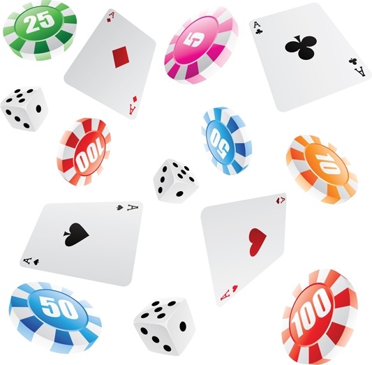 leisure and gaming gambling vector