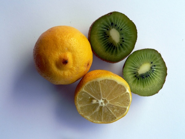 lemon and kiwi