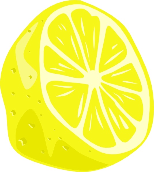 Lemon (half) clip art