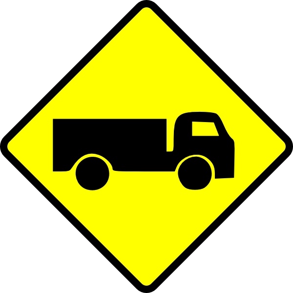 Leomarc Caution Truck clip art