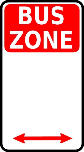 Leomarc Sign Bus Zone clip art