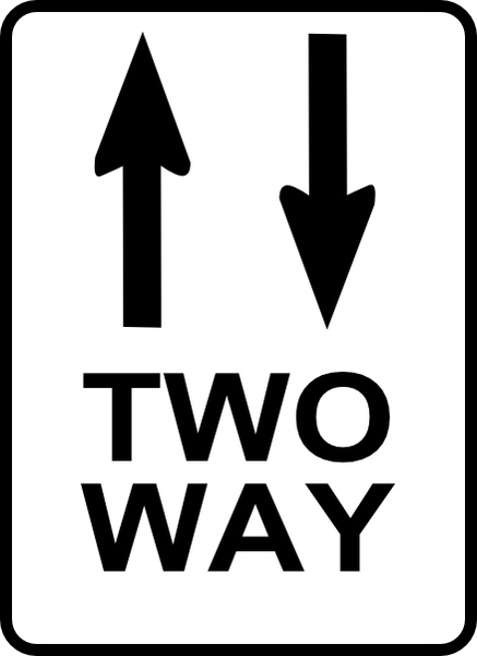 Leomarc Sign Two Way clip art
