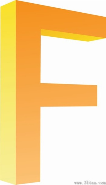 letter f icon vector