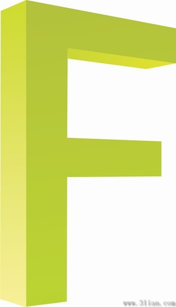 letter f icon vector