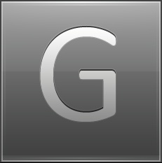 Letter G grey