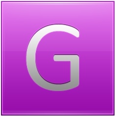 Letter G pink