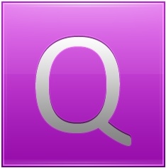 Letter Q pink