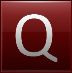 Letter Q red
