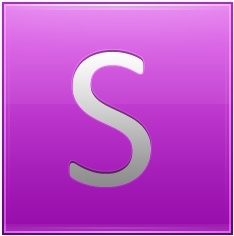 Letter S pink