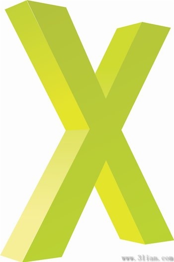 letter x icon vector