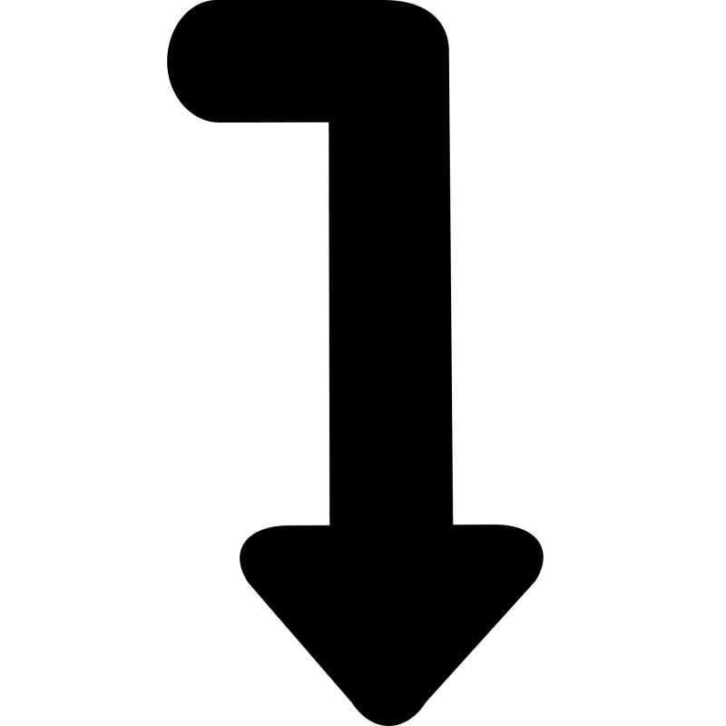 level down alt arrowhead shape icon
