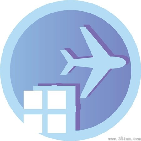 light blue house icon vector aircraft